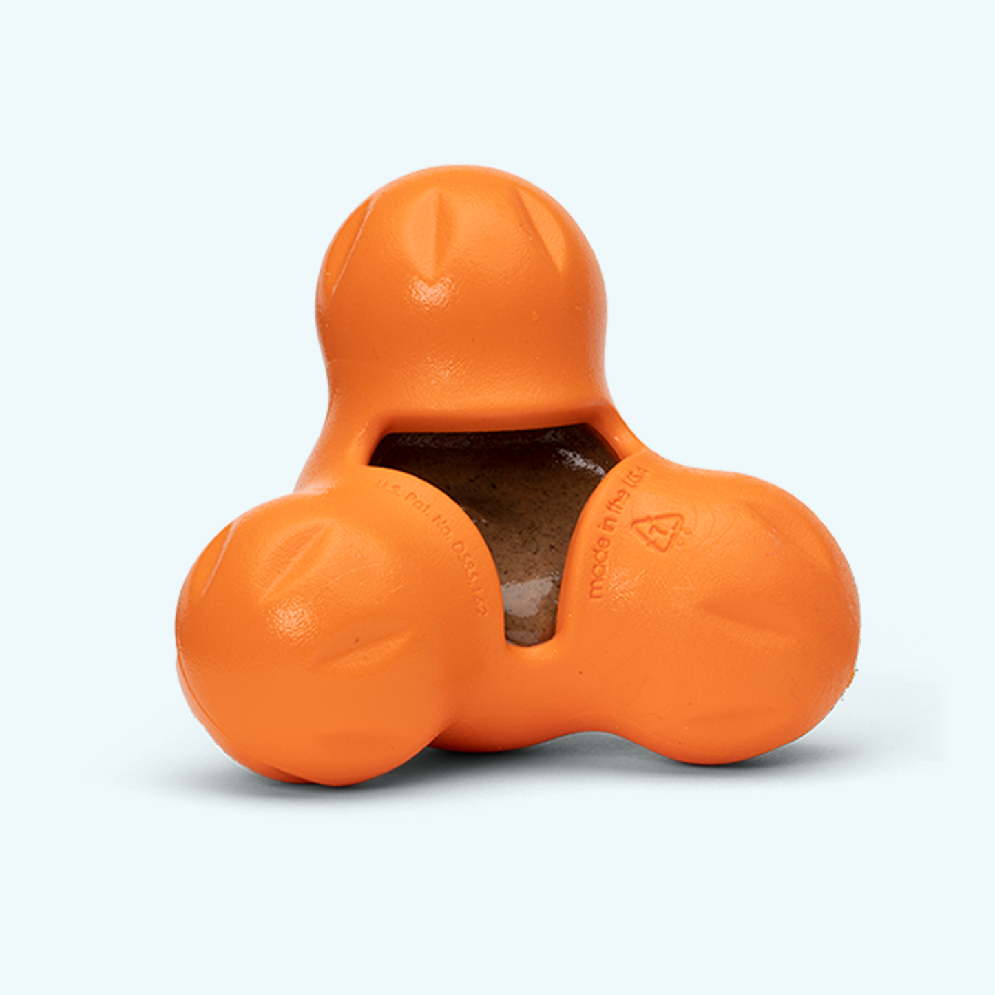 West Paw orange dog chew bone toy with grooved segments on Tampa Home & Garden Store