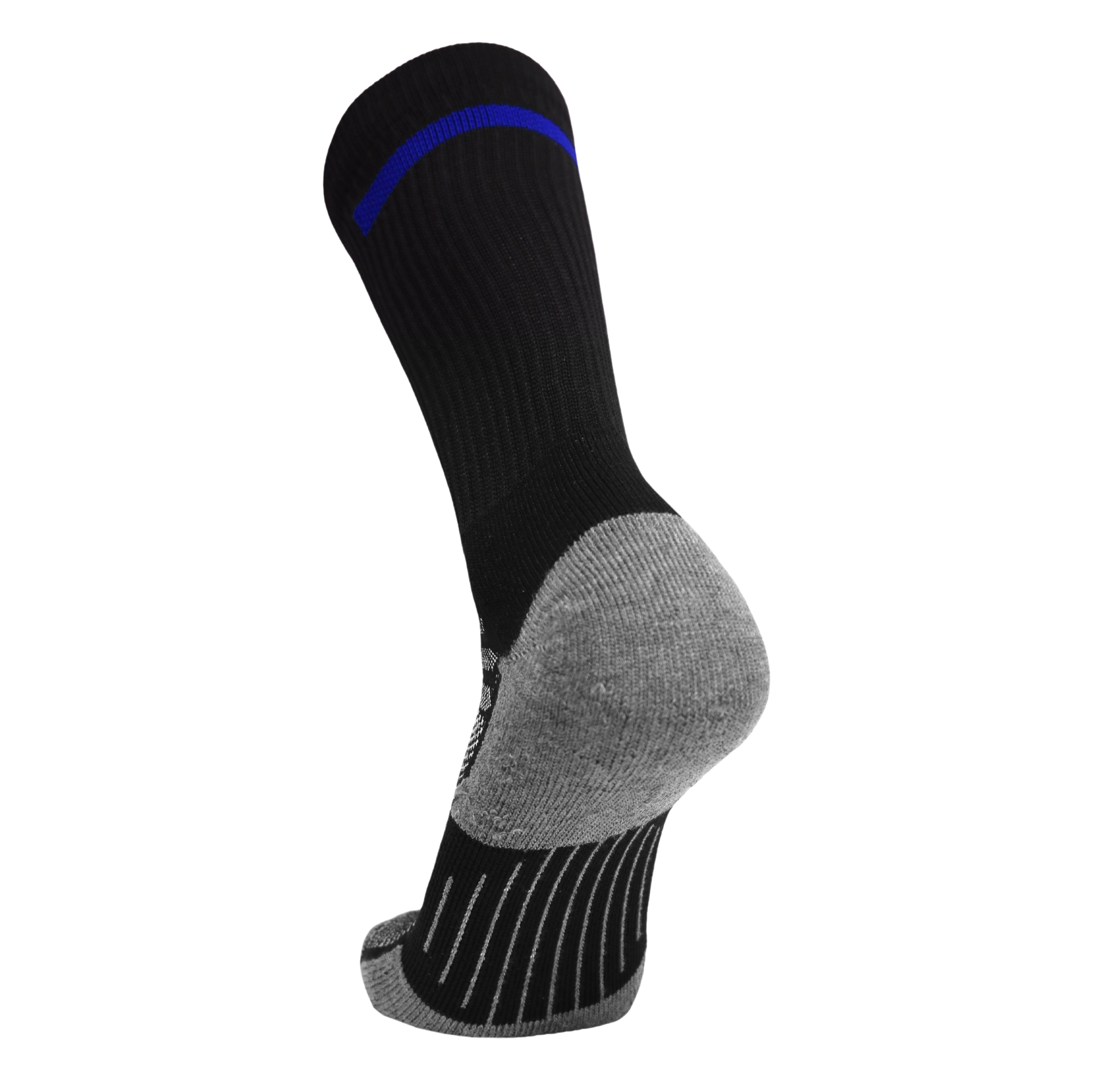 Blue Line Crew Sock, black with blue stripe, First Responder crew sock by Covert Threads on Tampa Home & Garden Store