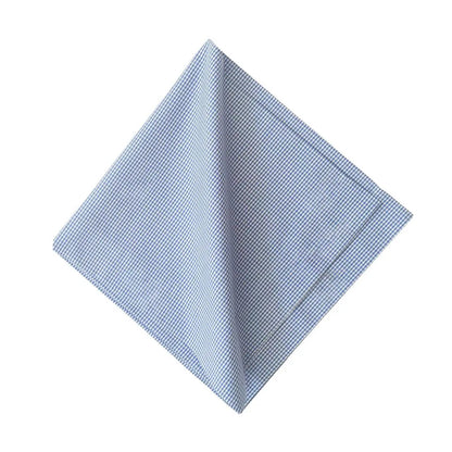 Mini Gingham Cotton Napkin blue and white gingham cloth napkin on Tampa Home & Garden Store