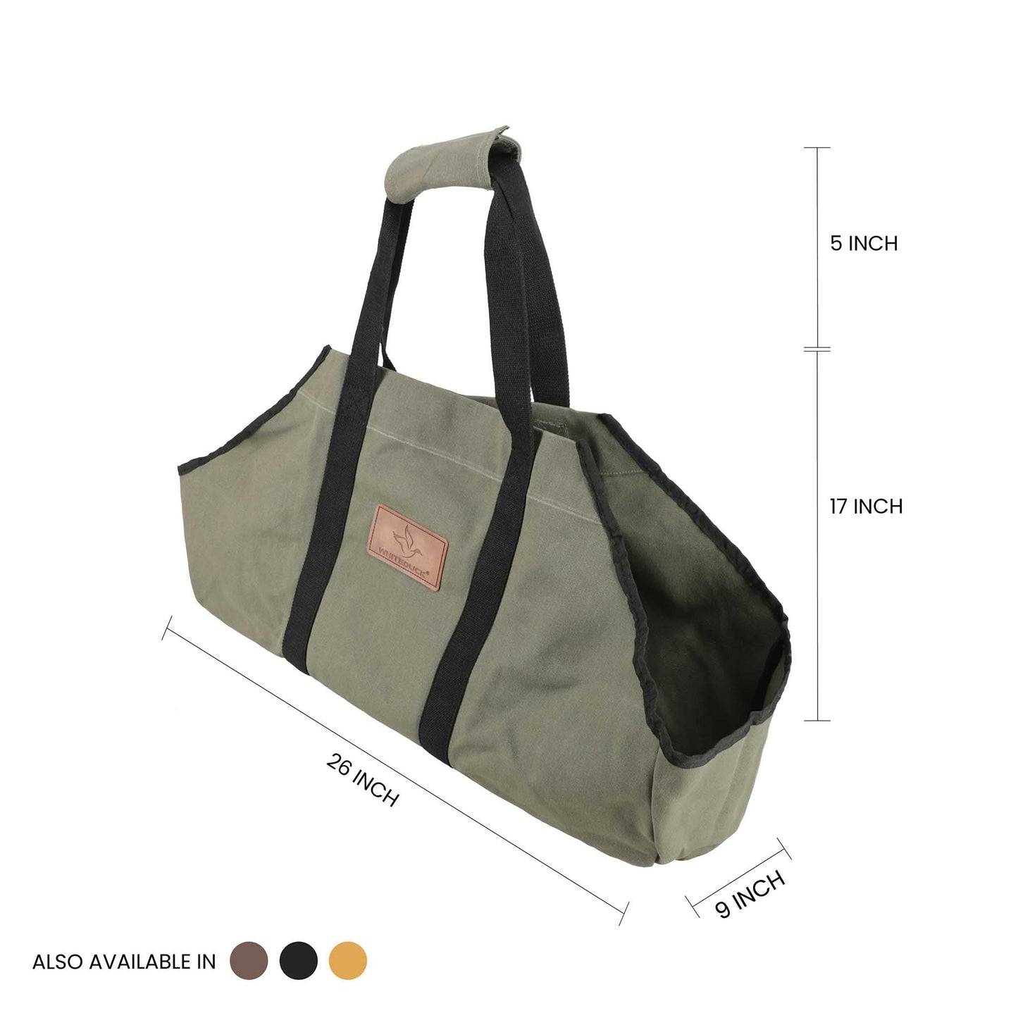 Boat Shape Canvas Firewood Log Carriers - Tampa Home & Garden Store