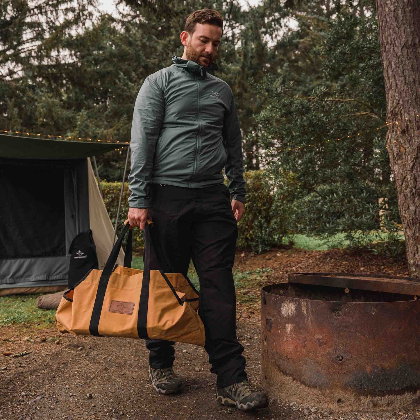 Boat Shape Canvas Firewood Log Carriers - Tampa Home & Garden Store