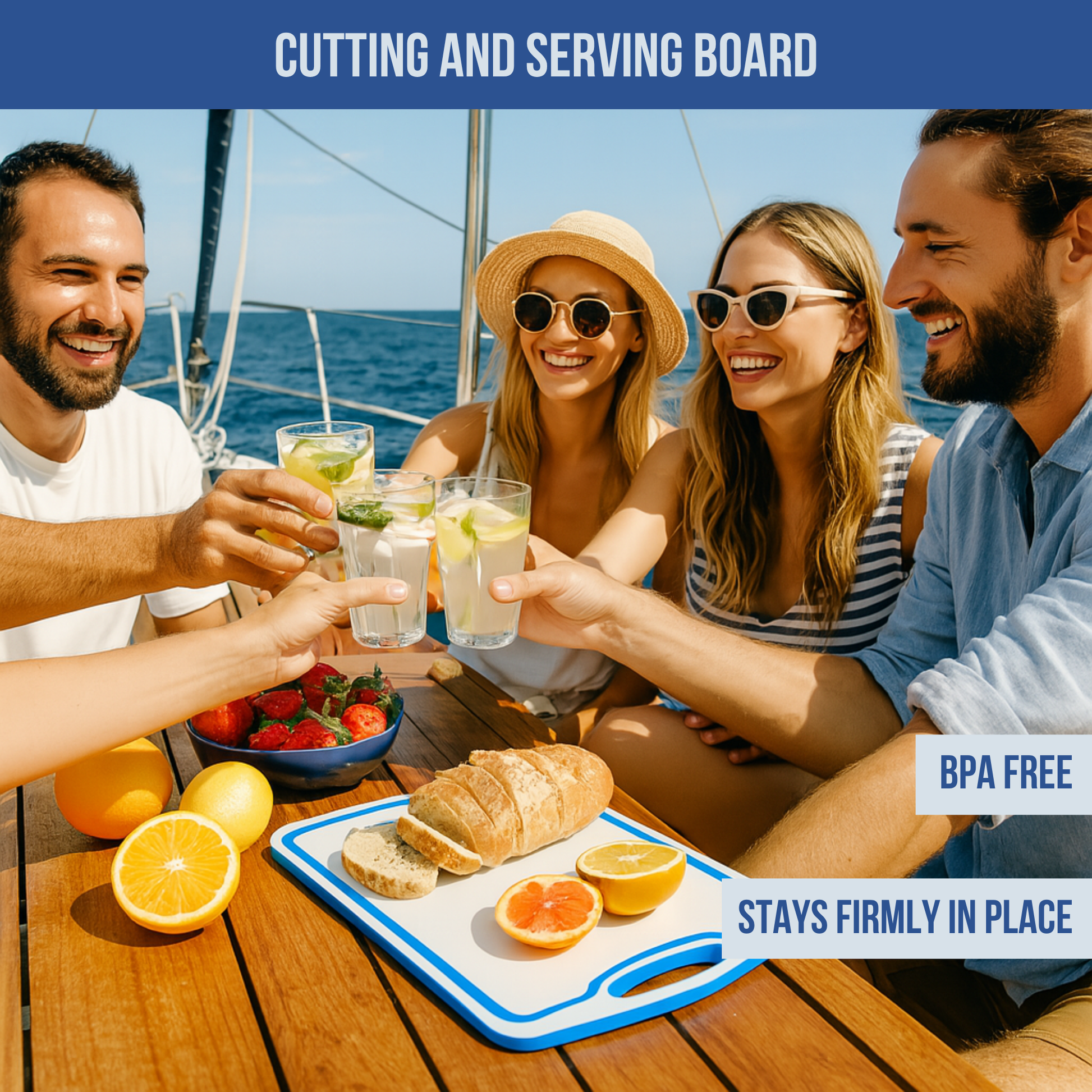Boating Cutting Board | 1/2" HDPE UV Protected - Tampa Home & Garden Store