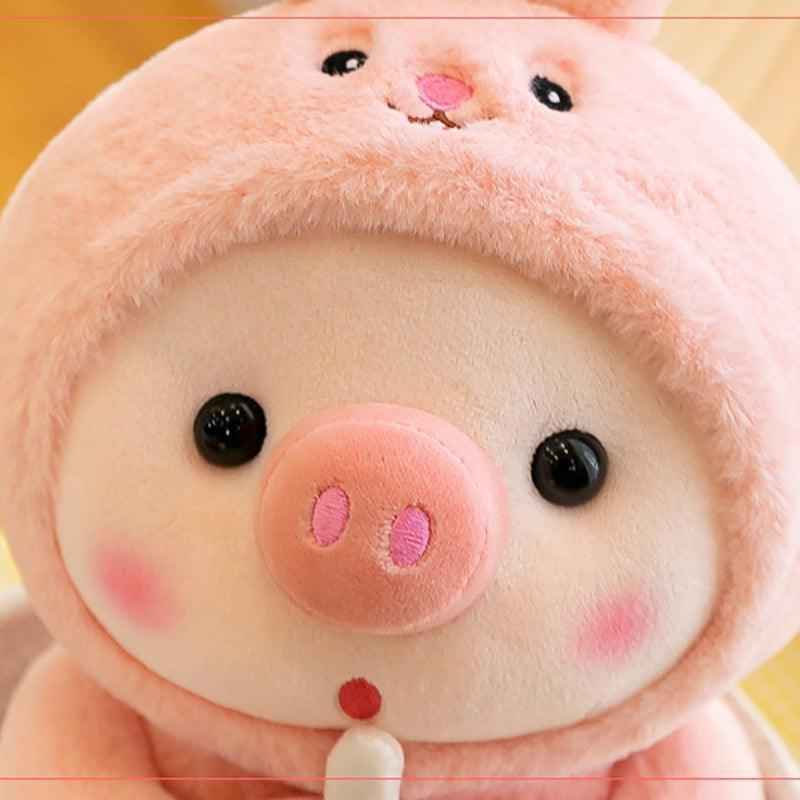 Soft Boba Pig Plush Toy For Girls And Boys