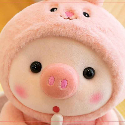 Soft Boba Pig Plush Toy For Girls And Boys