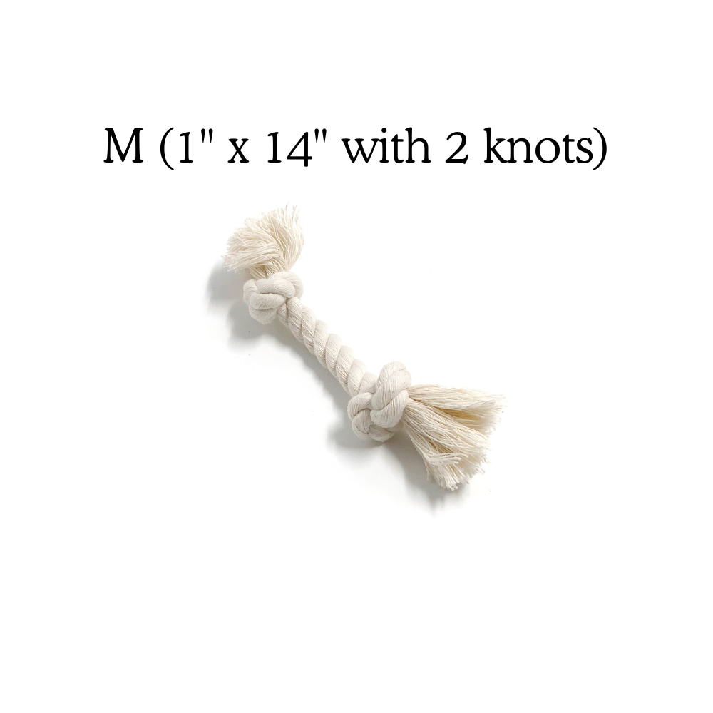 Boba & Vespa 100% Organic Cotton Rope Dog Toy - 5 Sizes - Tampa Home & Garden Store