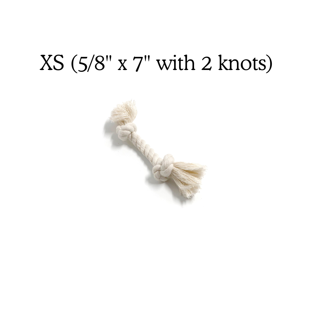 Boba & Vespa 100% Organic Cotton Rope Dog Toy - 5 Sizes - Tampa Home & Garden Store