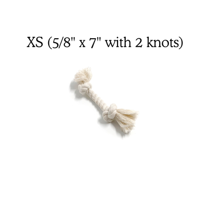 Boba & Vespa 100% Organic Cotton Rope Dog Toy - 5 Sizes - Tampa Home & Garden Store