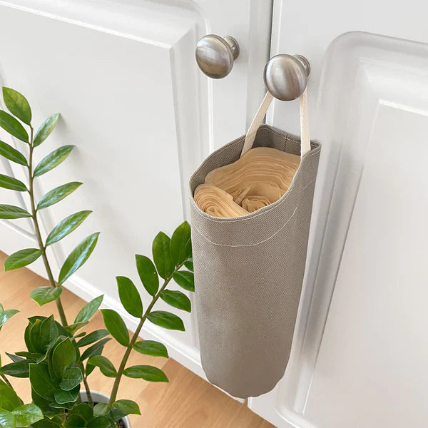 Boba & Vespa Cat Litter Bag Holder in Natural Cotton Canvas - Tampa Home & Garden Store