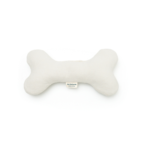 Boba & Vespa Plush Hemp Dog Bone Toy for Gentle Chewers | Soft & Squeaker Free - Tampa Home & Garden Store