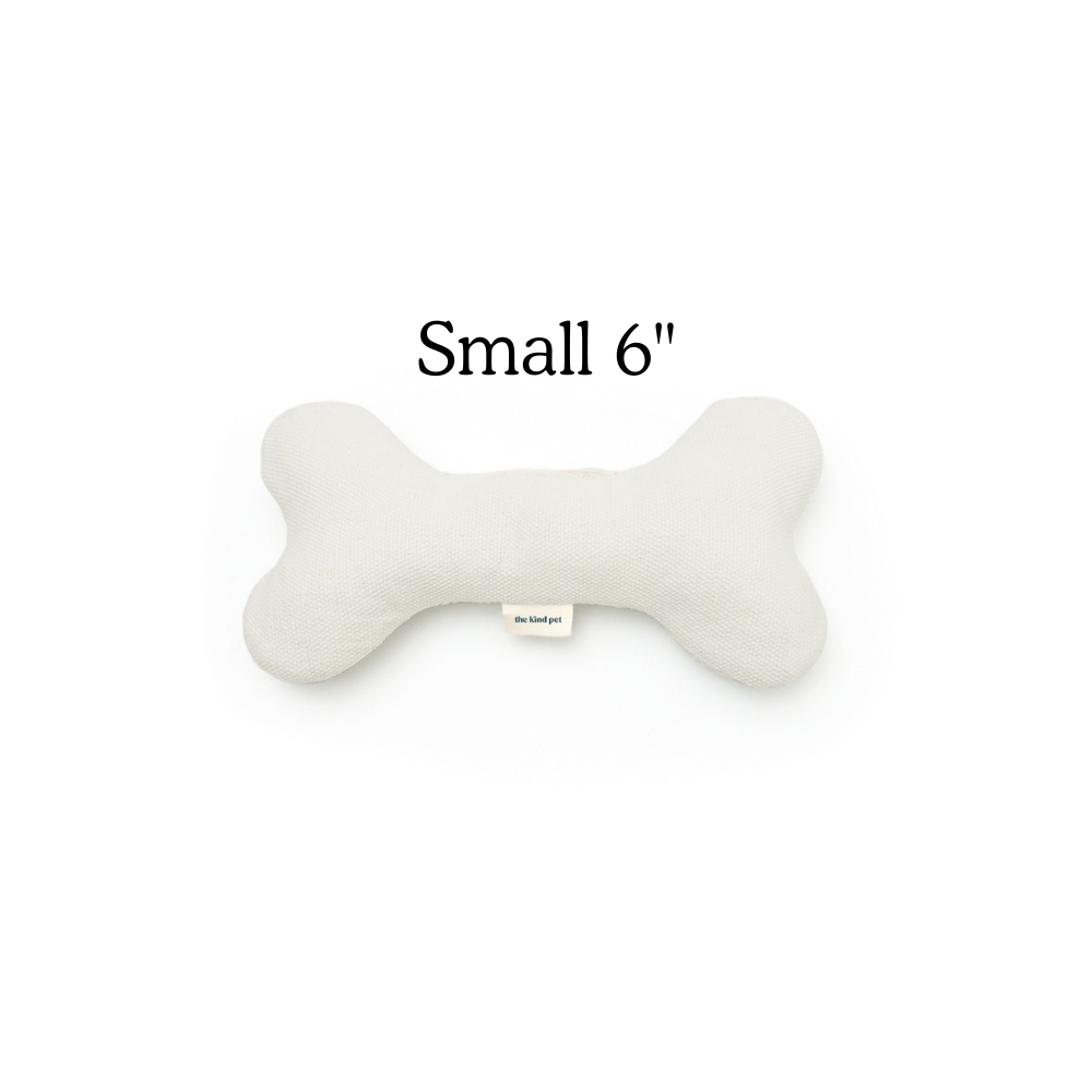 Boba & Vespa Plush Hemp Dog Bone Toy for Gentle Chewers | Soft & Squeaker Free - Tampa Home & Garden Store