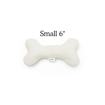 Boba & Vespa Plush Hemp Dog Bone Toy for Gentle Chewers | Soft & Squeaker Free - Tampa Home & Garden Store