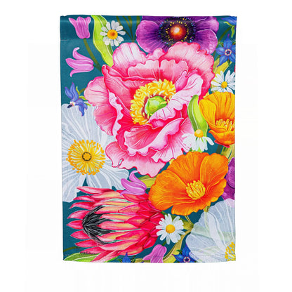 Bold Flowers Suede House Flag - Tampa Home & Garden Store