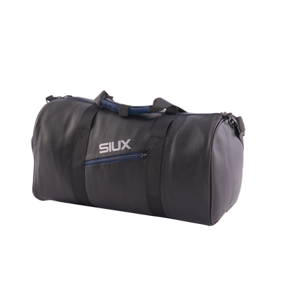 The King Bag duffel by Siux USA, dark gray with blue zip pocket and rugged carry straps on Tampa Home & Garden Store