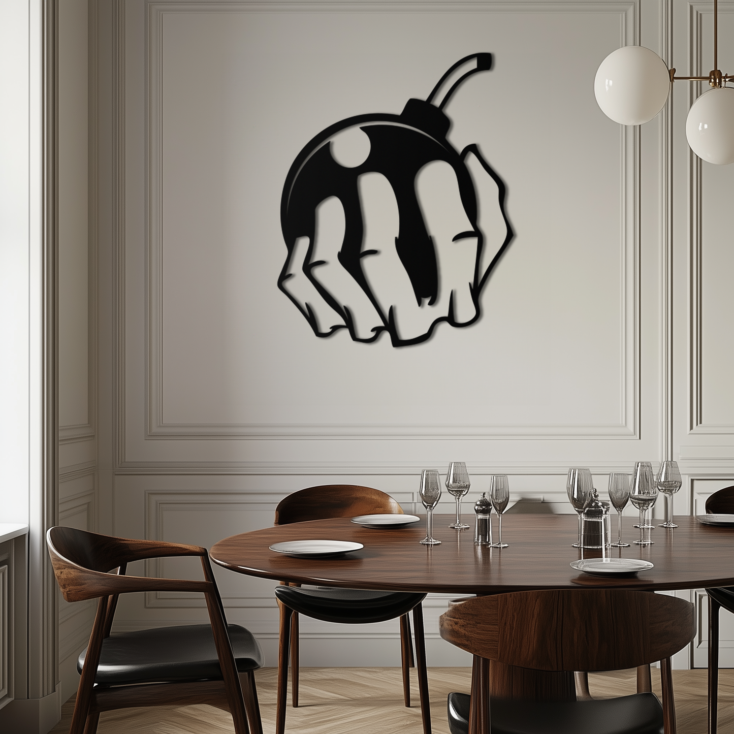 Bomb Hand Metal Wall Art - Edgy Modern Steel Decor - KAF085 - Tampa Home & Garden Store