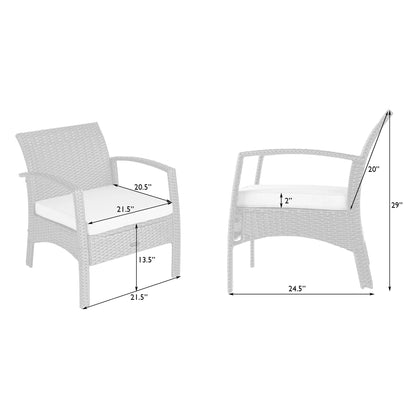 Bondi Wicker Outdoor Armchairs, two gray wicker outdoor chairs by Fire Sense/Balkene Home on Tampa Home & Garden Store