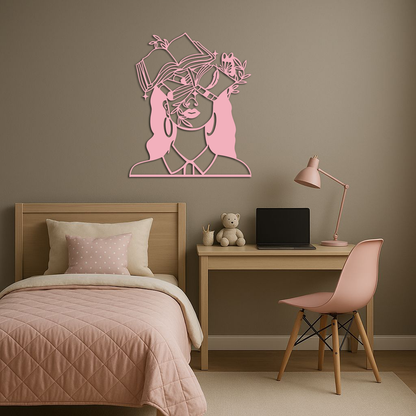 Book Lover Woman Silhouette Metal Wall Art – Reading & Knowledge Inspired Home Decor - KAFGP149 - Tampa Home & Garden Store