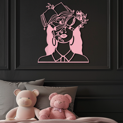 Book Lover Woman Silhouette Metal Wall Art – Reading & Knowledge Inspired Home Decor - KAFGP149 - Tampa Home & Garden Store