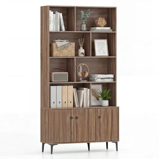 Bookshelf With 3 Doors and 2 Anti Tipping Kits
