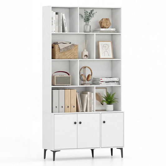 Bookshelf With 3 Doors and 2 Anti Tipping Kits