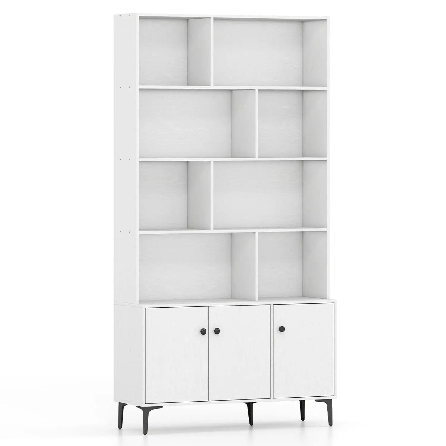 Bookshelf With 3 Doors and 2 Anti Tipping Kits