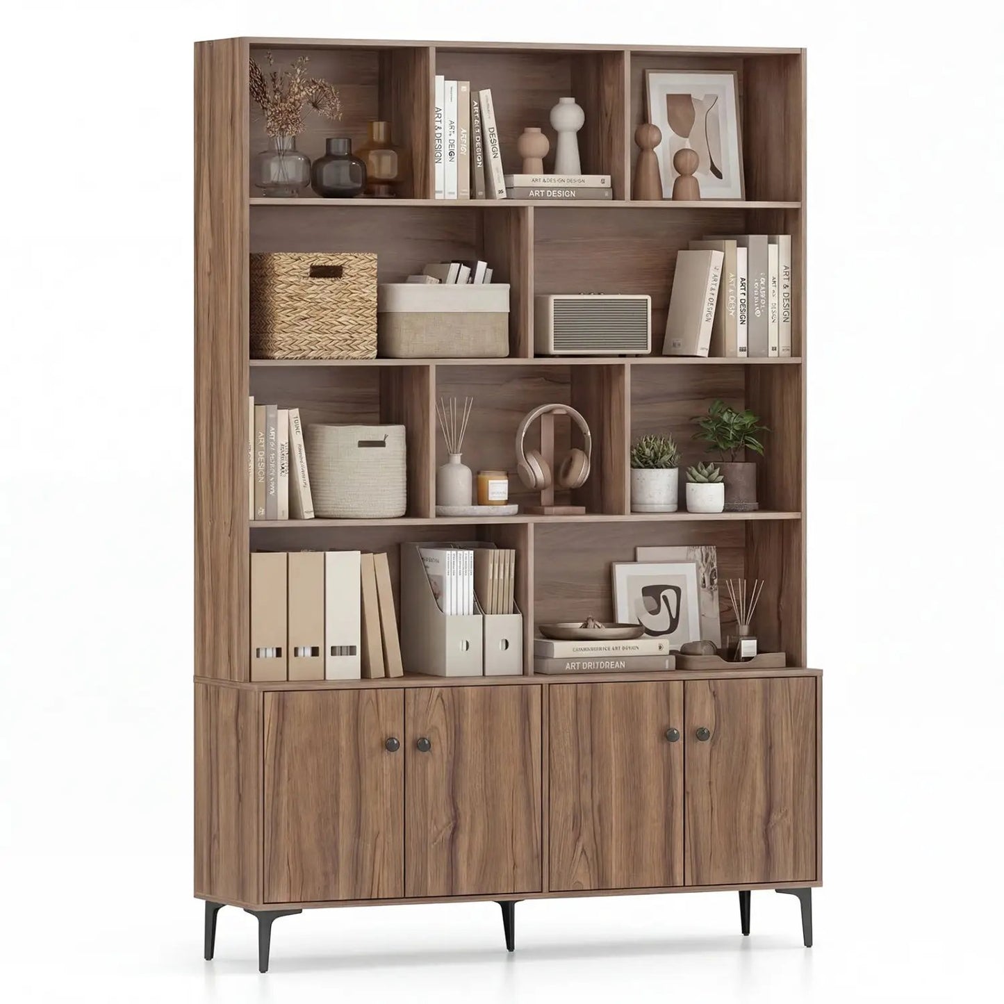 Bookshelf Four Doors and Anti-Tipping Kits
