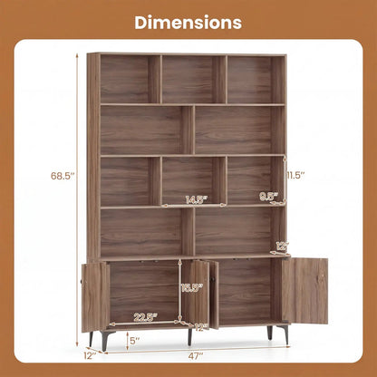 Bookshelf Four Doors and Anti-Tipping Kits