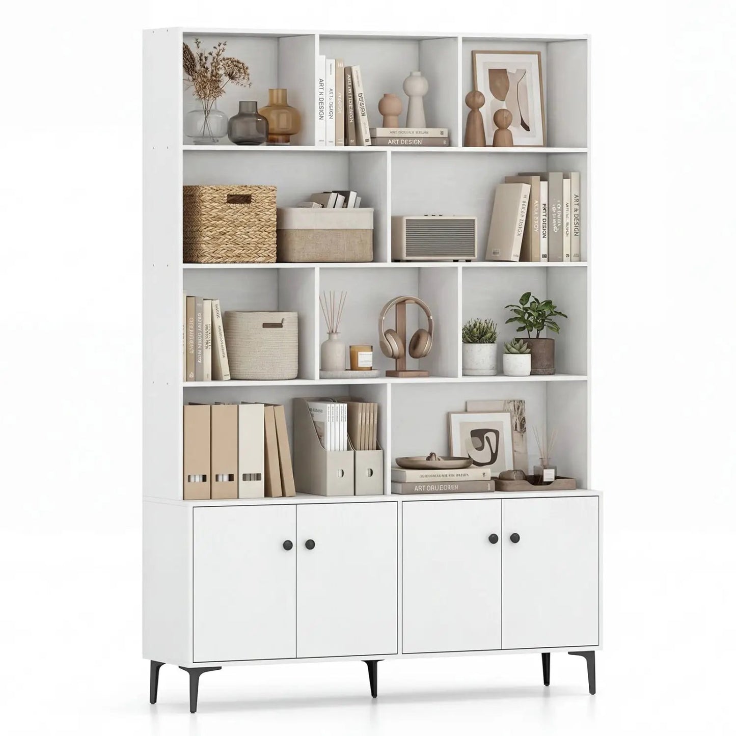 Bookshelf Four Doors and Anti-Tipping Kits
