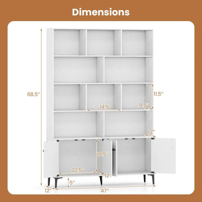 Bookshelf Four Doors and Anti-Tipping Kits