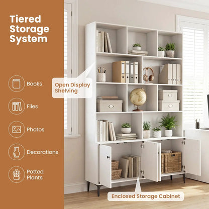 Bookshelf Four Doors and Anti-Tipping Kits