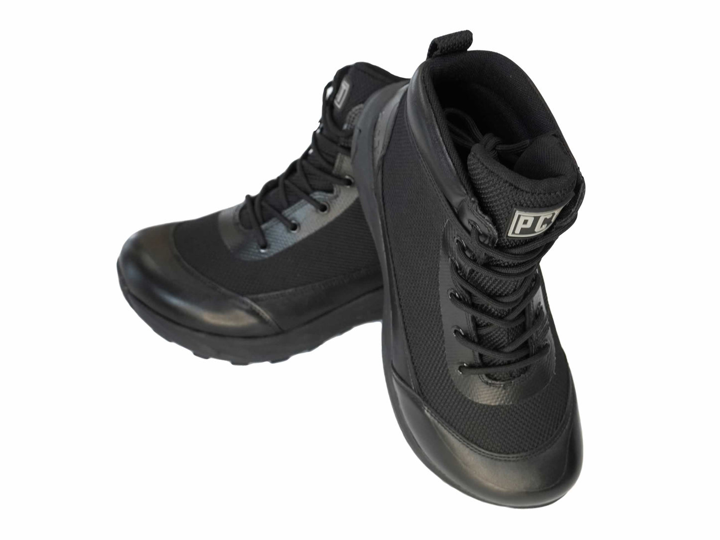 PCT 6 boot pair, black River Country Gear tactical boots with lace-up and rugged sole on Tampa Home & Garden Store