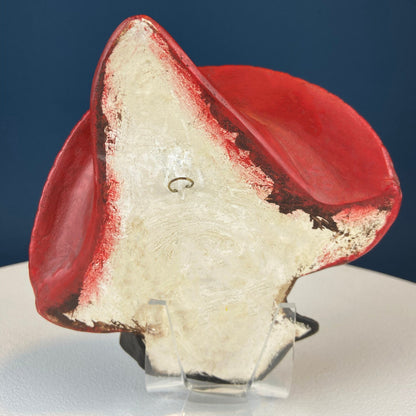Bosson Like Chalkware Head of Pancho Villa. Life Like Caricature of Spanish Man in Red Sombrero. Ethnic Wall Hanging. Collectible Bust. - Tampa Home & Garden Store