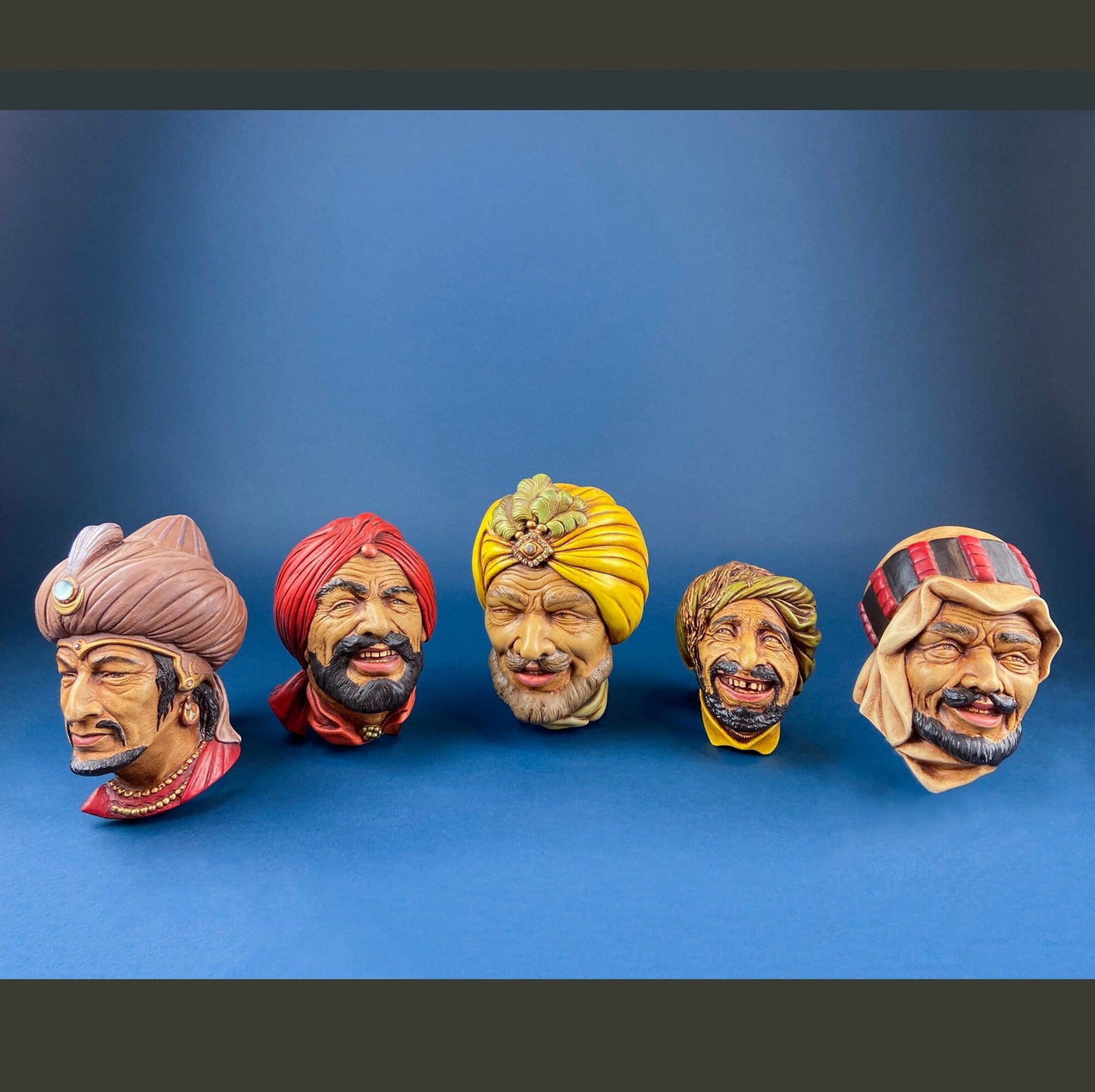 Bosson Like Chalkware Head of Pancho Villa. Life Like Caricature of Spanish Man in Red Sombrero. Ethnic Wall Hanging. Collectible Bust. - Tampa Home & Garden Store