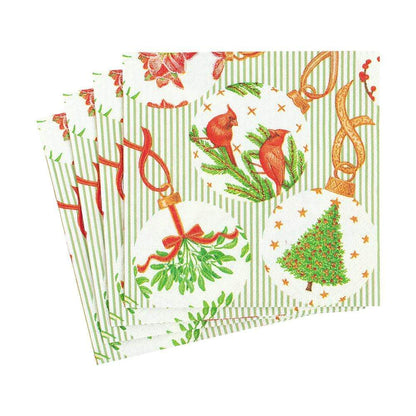 Botanical Ornaments Paper Cocktail Napkins - Tampa Home & Garden Store