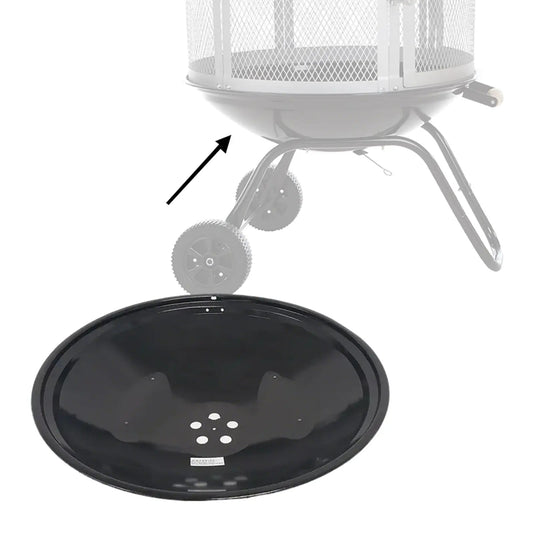 Replacement black metal fire bowl for 28-inch Bessemer fireplace by Fire Sense on Tampa Home & Garden Store