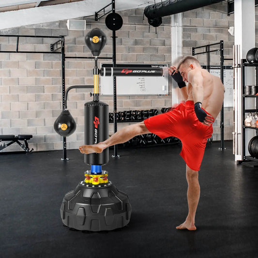 Boxing Speed Trainer Freestanding Fillable 360° Spinning Bar Adjustable Height - Tampa Home & Garden Store