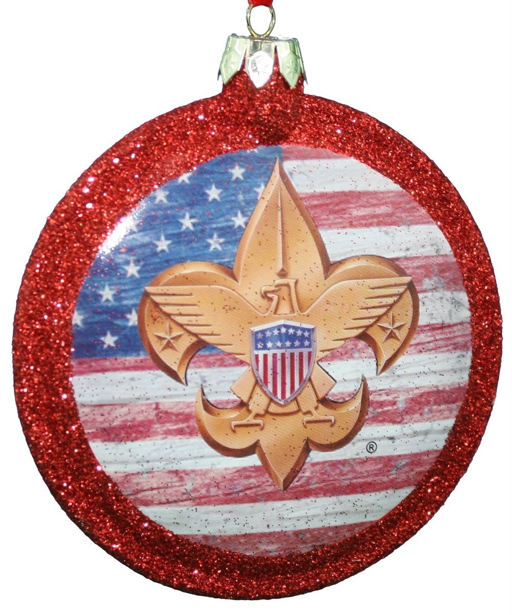 Boy Scout Round Disc Ornament - Wreath - Tampa Home & Garden Store