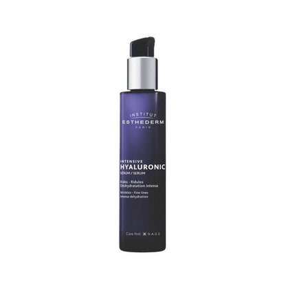Esthederm Intensive Hyaluronic Serum 30ml bottle with purple pump, anti-aging facial serum on Tampa Home & Garden Store