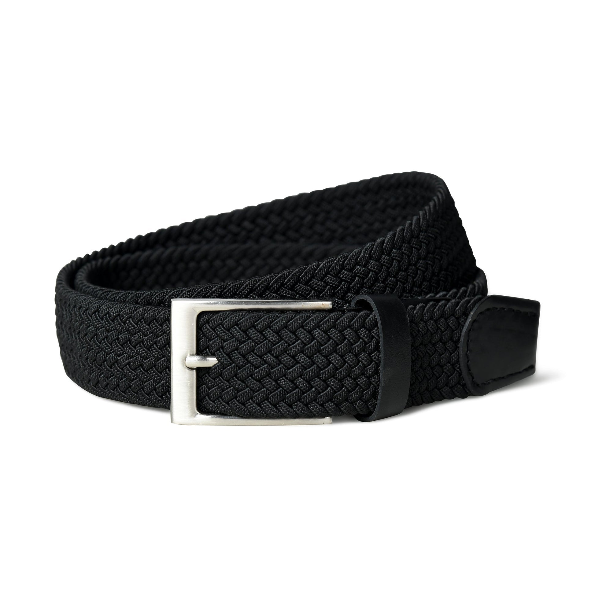Braided Black Canvas Belt - Tampa Home & Garden Store