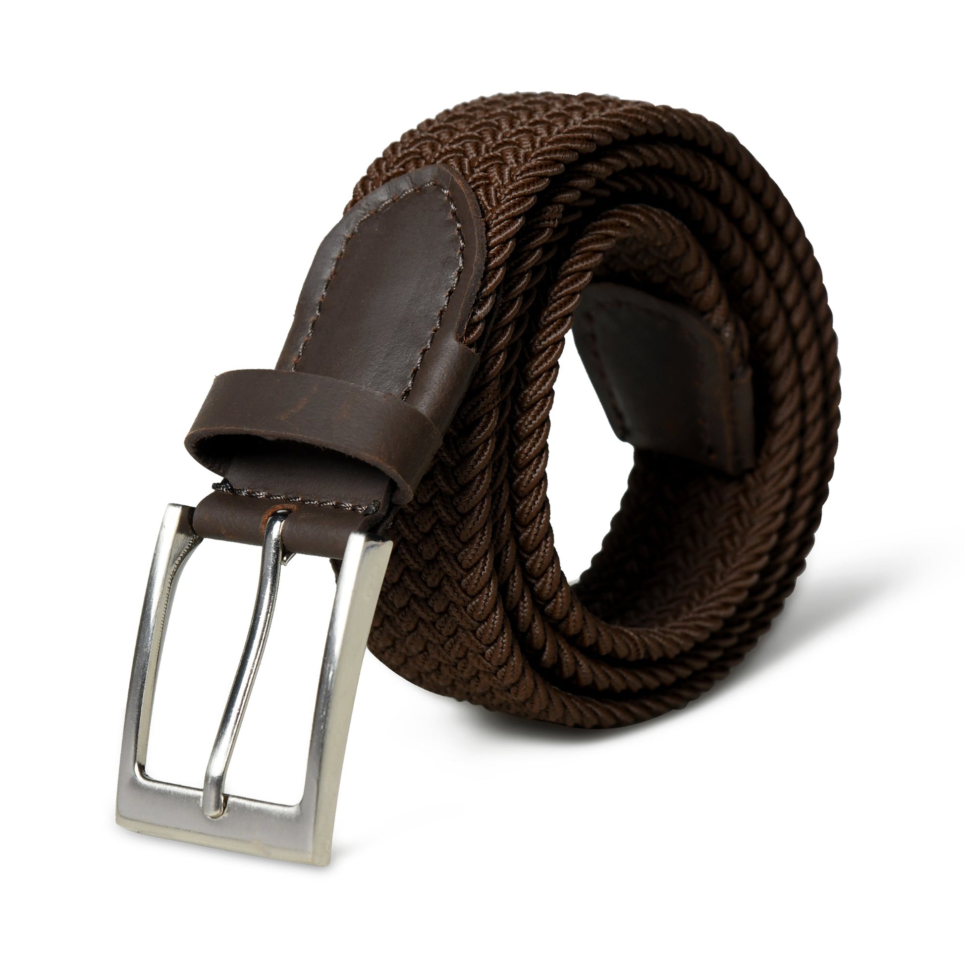 Braided Brown Canvas Belt - Tampa Home & Garden Store
