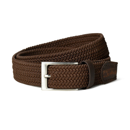 Braided Brown Canvas Belt - Tampa Home & Garden Store