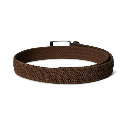 Braided Brown Canvas Belt - Tampa Home & Garden Store