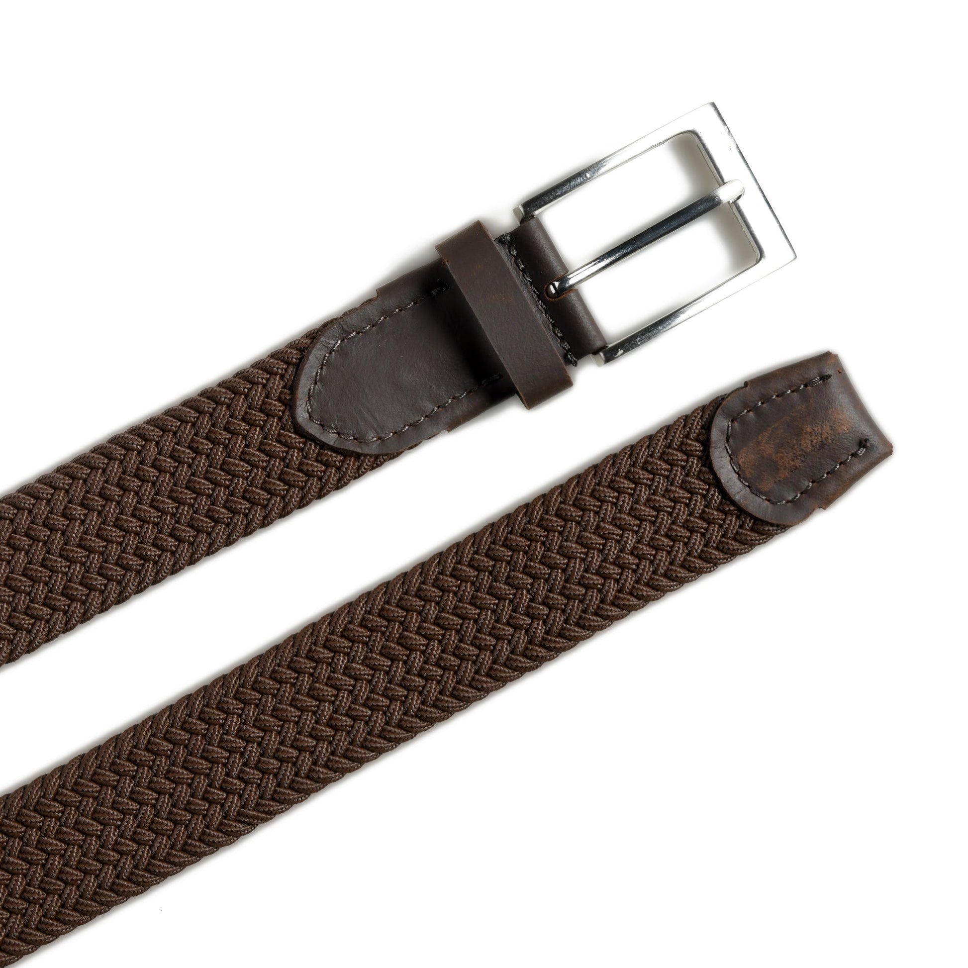Braided Brown Canvas Belt - Tampa Home & Garden Store