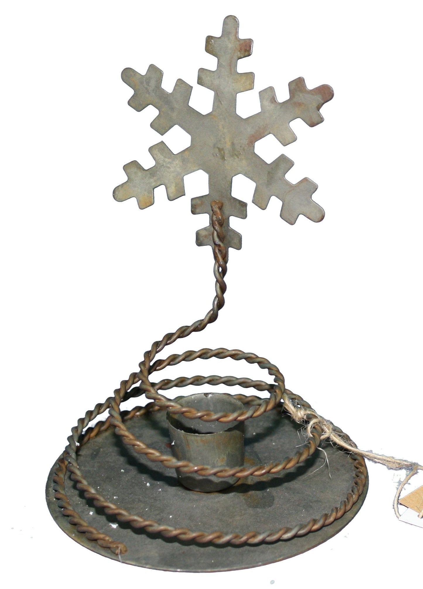Braided Snowflake Taper Holder - Tampa Home & Garden Store