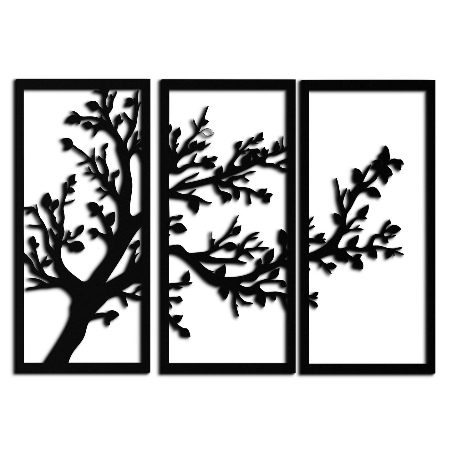 Branch Trio Metal Wall Art - 3-Piece Modern Steel Wall Decor - KAF132 - Tampa Home & Garden Store