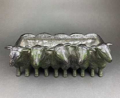 Brass Planter Shaped like Swan. Bird Shaped Herb Planter. Green House Decor. Window Sill Decor. - Tampa Home & Garden Store