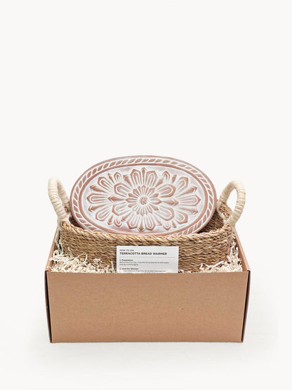 Bread Warmer & Basket - Flower - Tampa Home & Garden Store