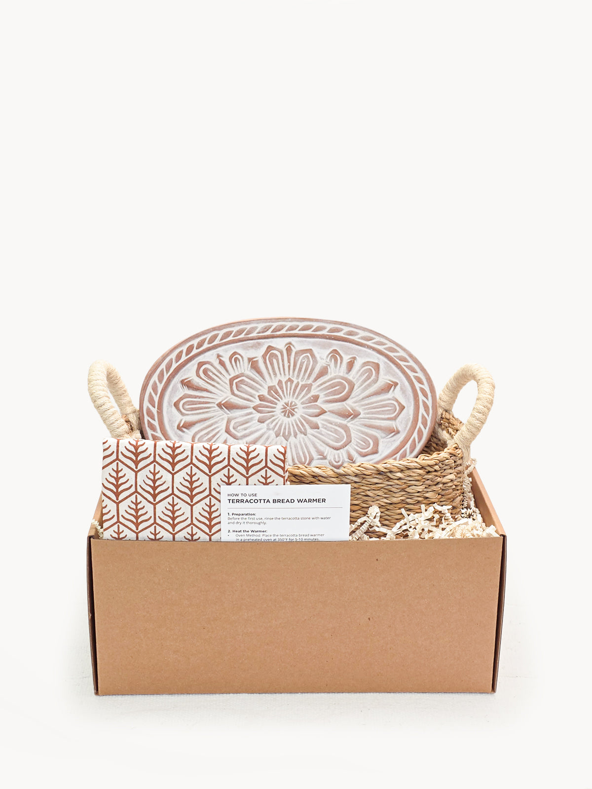 Bread Warmer & Basket Gift Set with Tea Towel - Flower - Tampa Home & Garden Store