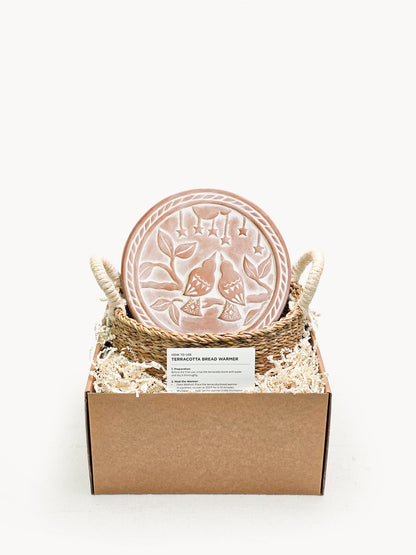 Bread Warmer & Basket - Lovebirds Round - Tampa Home & Garden Store