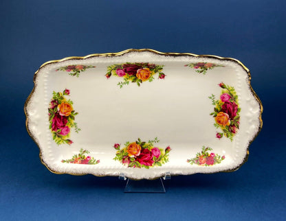 Breakfast Tray, Creamer, Sugar Bowl, and Vase by Royal Albert. Old Country Roses Motif.  Made in England. Gift for Her. Gift for Mother. - Tampa Home & Garden Store