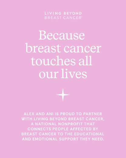 Hope Breast Cancer Awareness Pink Ribbon Necklace